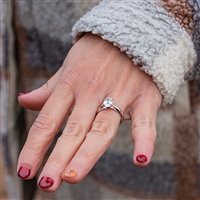 Ritani 1RZ7241 Cathedral Tapered Solitaire Engagement Ring